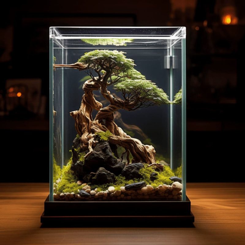 Aesthetic appeal of aquarium bonsai driftwood
