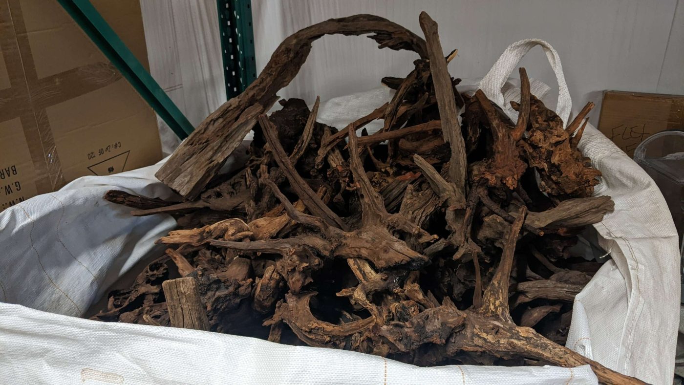 Buying large driftwood wholesale reduces costs