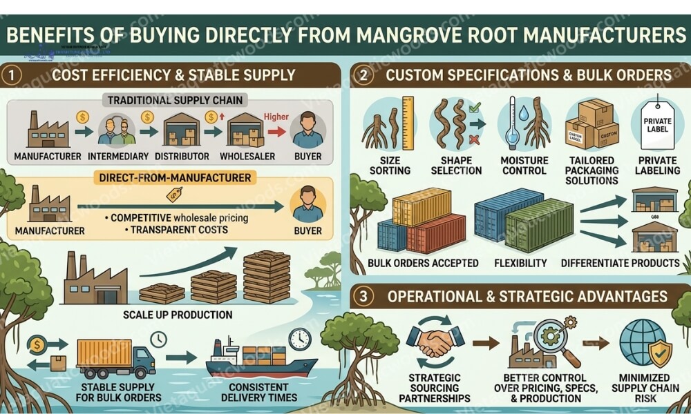 Benefits of choosing a Premium Mangrove Root Manufacturer