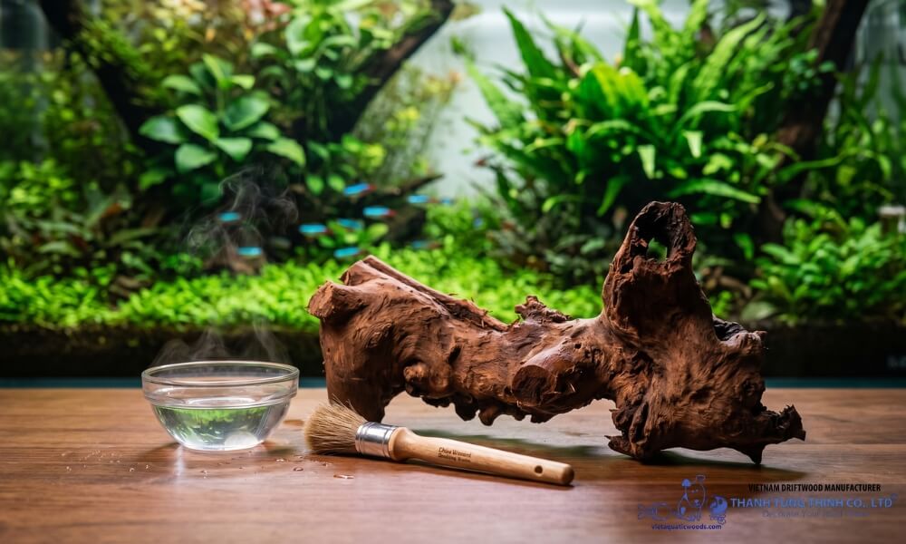 driftwood cafe decor Thanh Tung Thinh