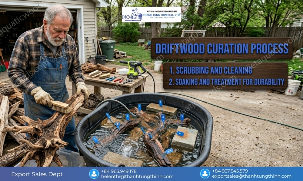 Cleaning and Soaking Driftwood Before Aquarium Use