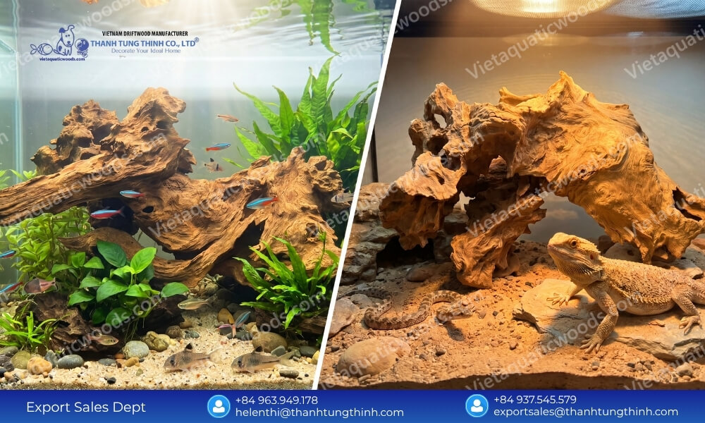 100% Natural Sam Driftwood Wholesale Supplier for Pet and Aquarium Industry