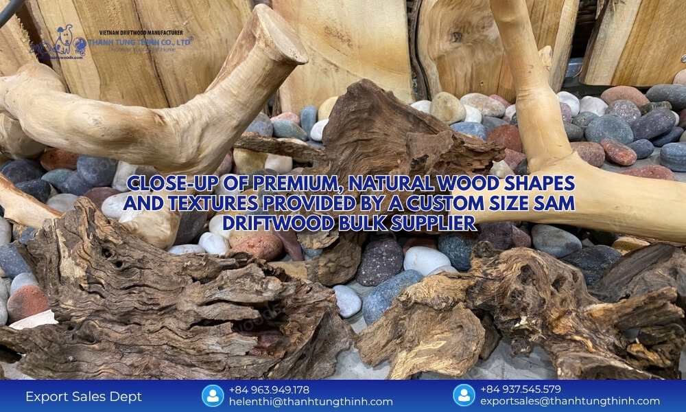 Custom Size Sam Driftwood Bulk Supplier: Vietnam Factory Export Quality