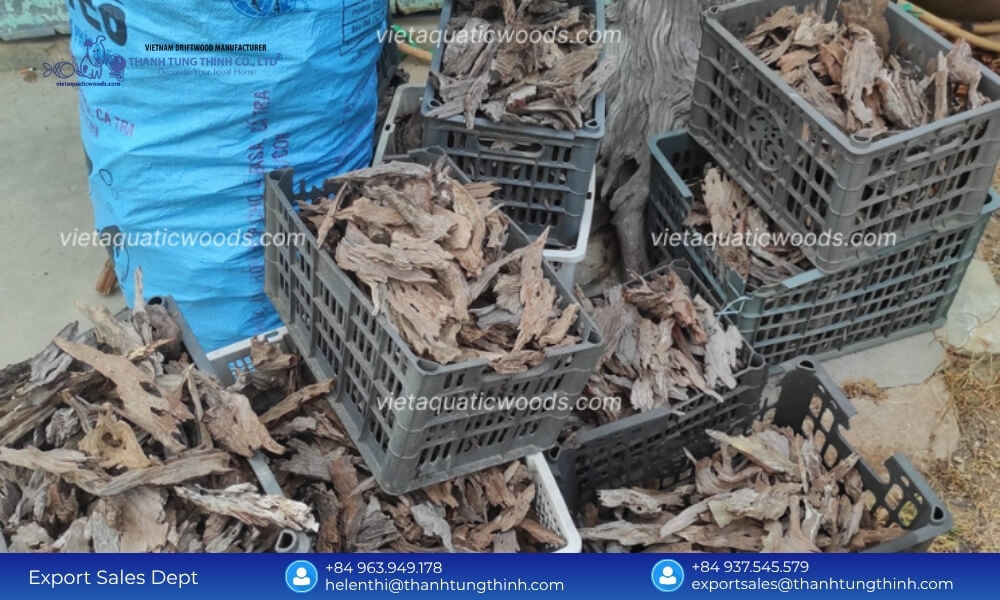 Export Quality Sanda Driftwood Kiln-Dried Phytosanitary Lots