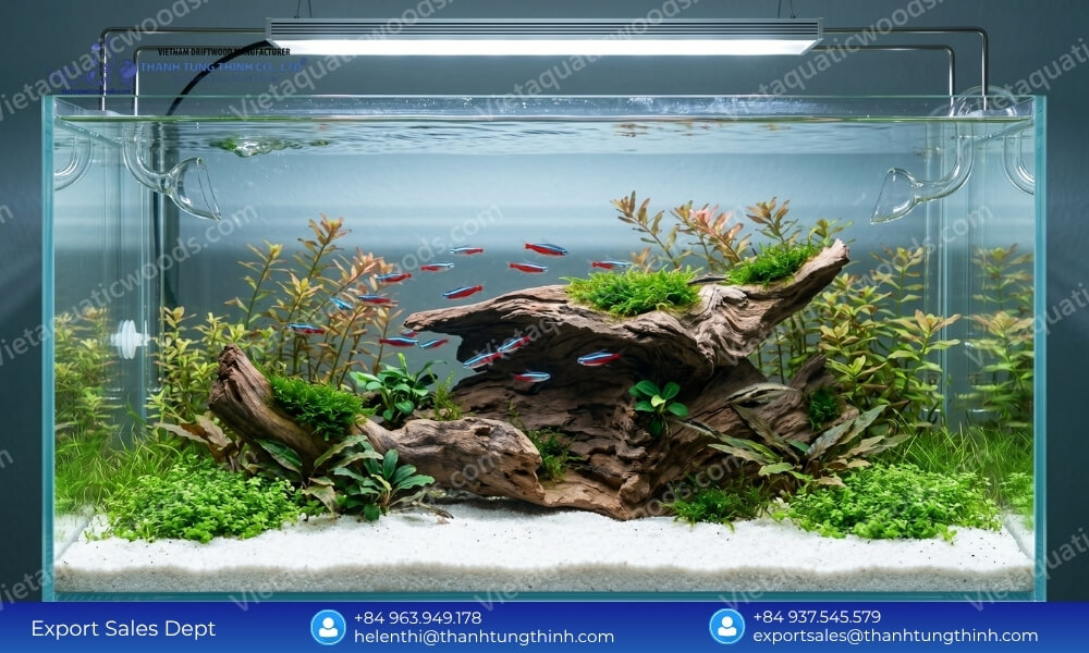 Premium Chemical Free Sanda Driftwood Supplier for Aquascaping & Elite Aquariums
