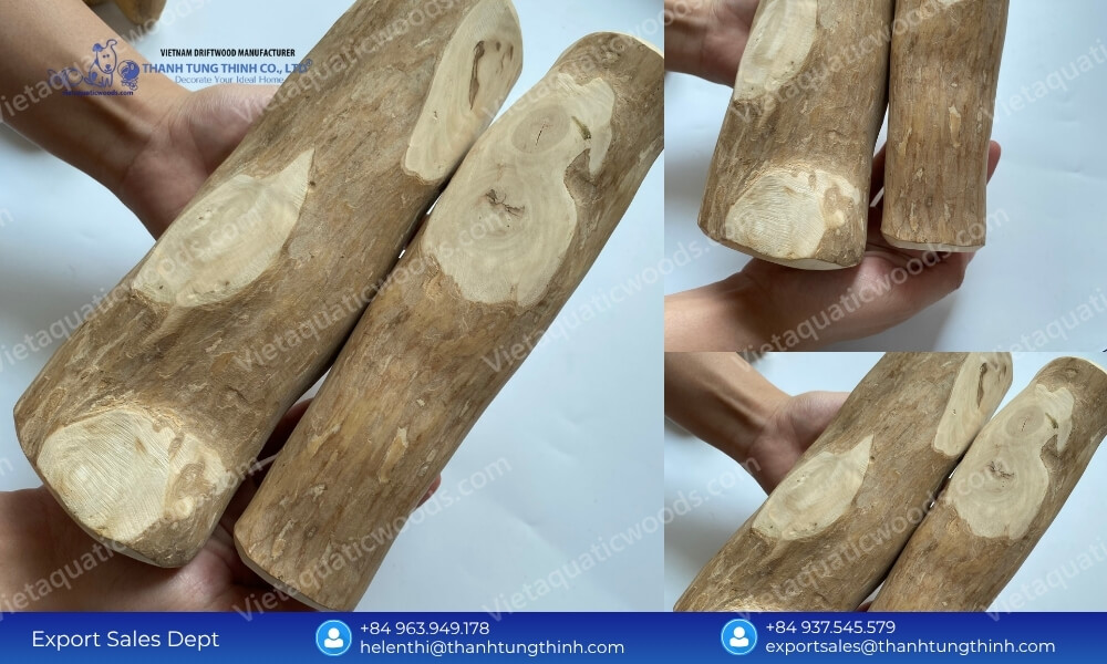Large Coffee Wood Dog Chew Ideal for Big Breeds