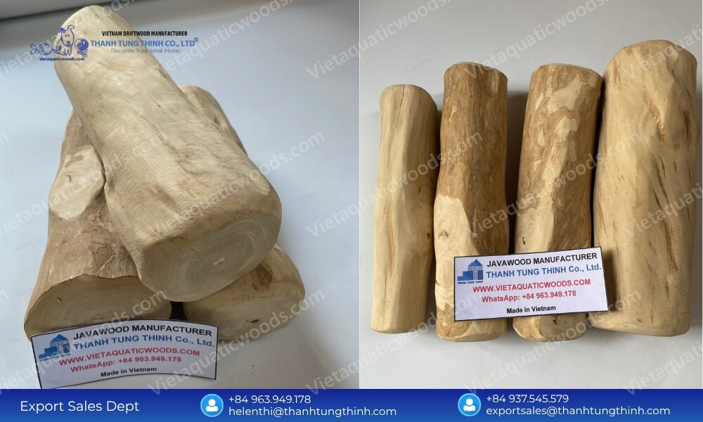 Factory-direct supply blocks of premium large coffee wood dog chew options with factory tags