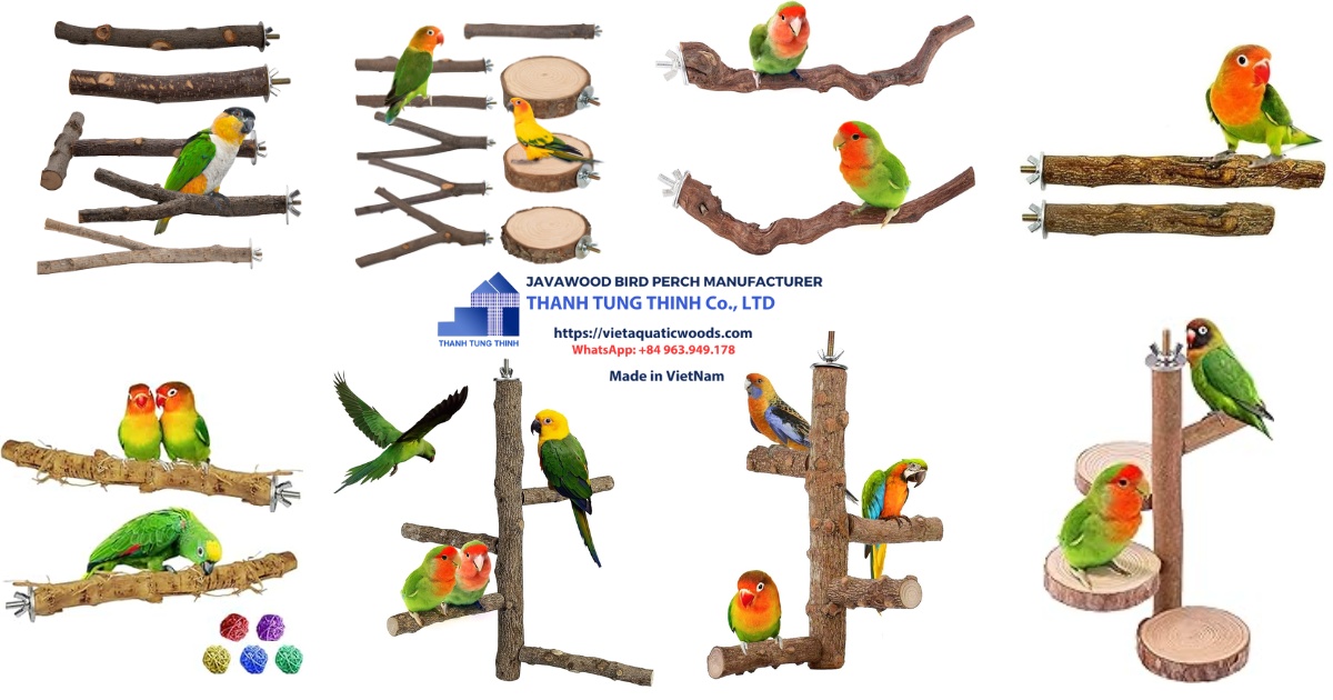 Manufacturer Coffee Wood Bird Perch is reputable with many years of experience in exporting large quantities
