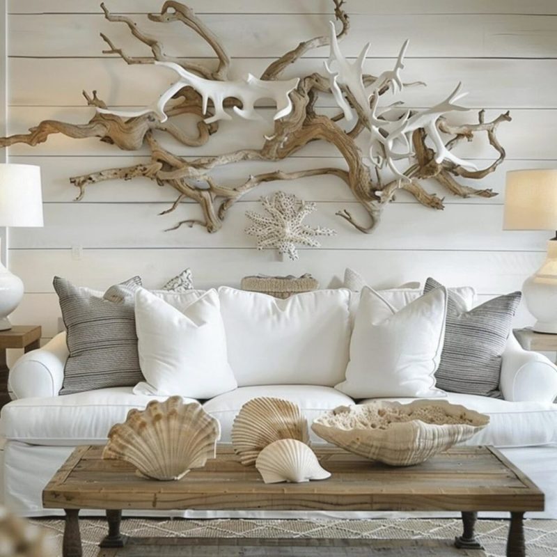 Driftwood decor creates a unique aesthetic for your home