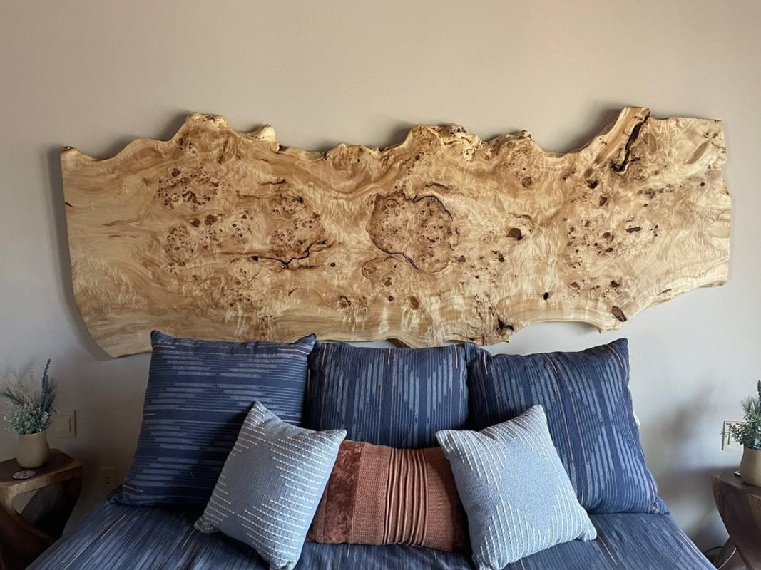 Driftwood headboard