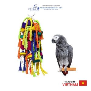Stacker Wooden Parrot Toy Custom Color Vietaquaticwoods | 01