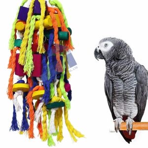 Alternative view of Stacker Wooden Parrot Toy - Custom Color