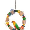 Natural Stacker Wooden Parrot Toy