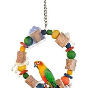 Natural Stacker Wooden Parrot Toy