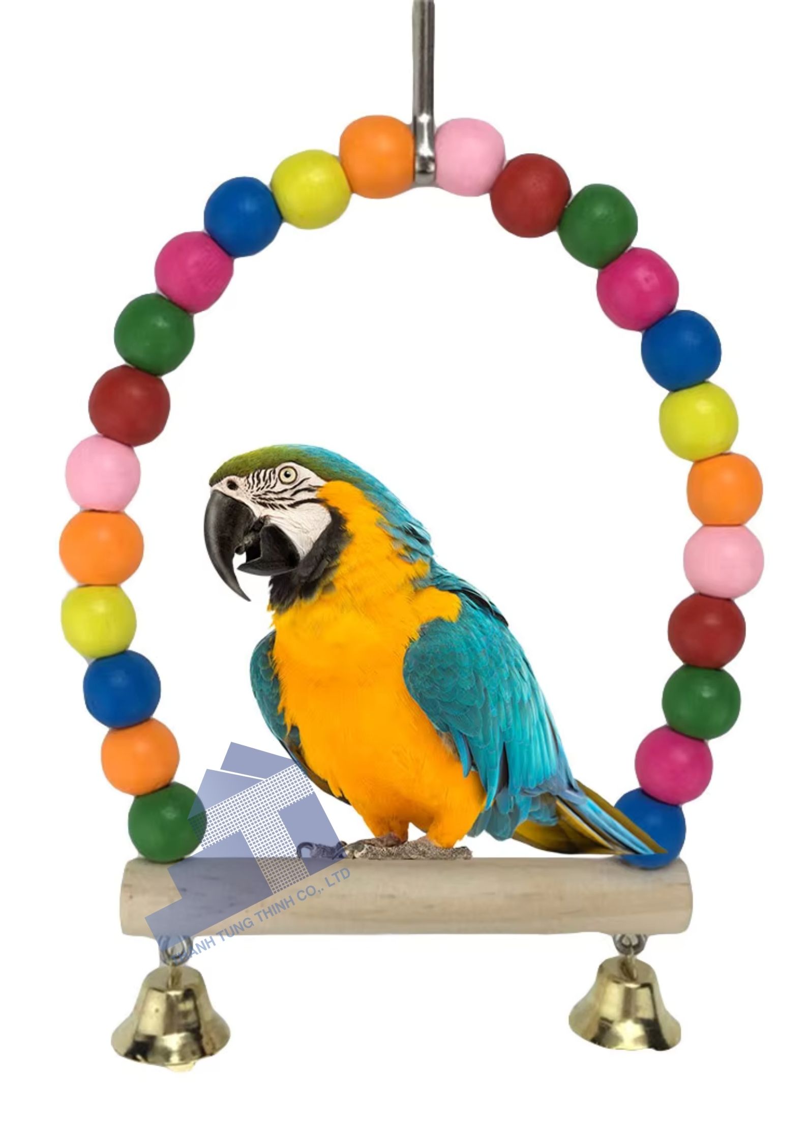 Stacker Wooden Parrot Toy - Custom Color - Image 3