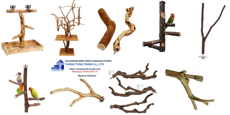 Coffee Wood Bird Perch Manufacturer