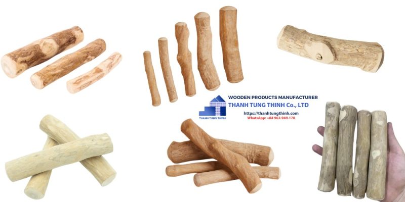 6 Coffee Wood Dog Chew Models Supplier