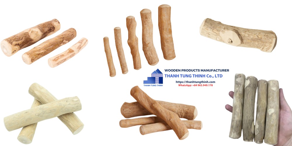 6 Coffee Wood Dog Chew Models Supplier
