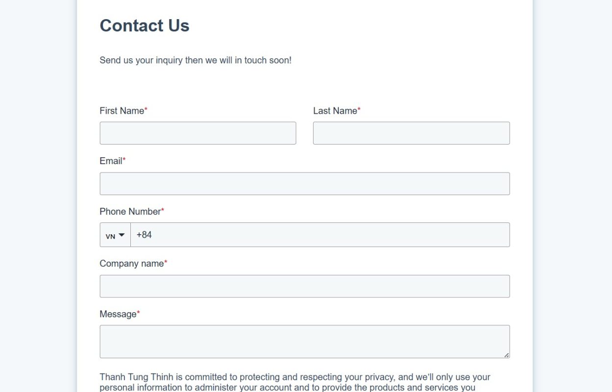 Send inquiry to request catalogs, samples, and pricing