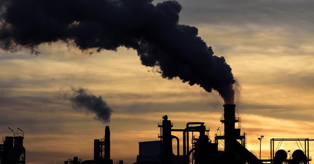Carbon emissions are released from the manufacturing of plastic