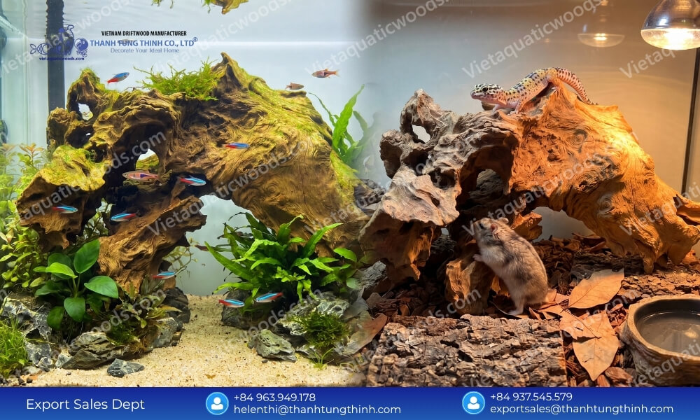 100% Natural Sam Driftwood Wholesale Supplier for Pet and Aquarium Industry