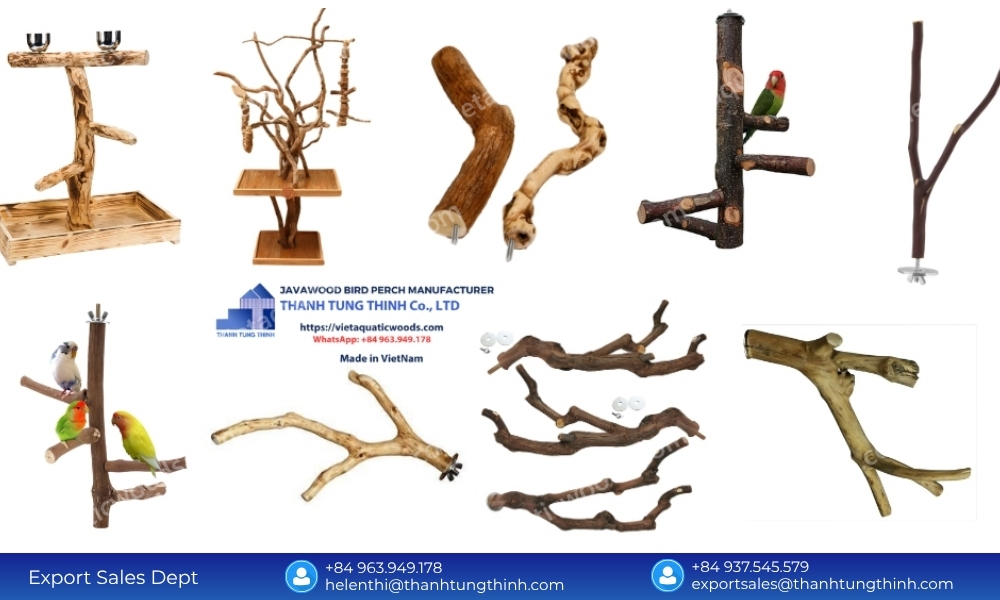custom size wood bird perches factory: tailored comfort for every bird