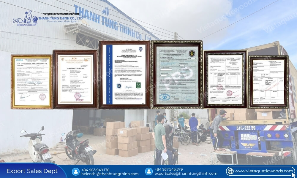 mandatory export documents and compliance certificates for how to import coffee wood dog chews in bulk