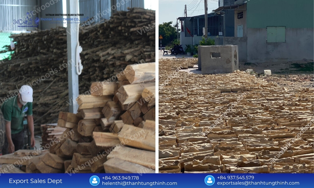 Advanced thermal treatment and drying stages for a factory direct bulk buy coffee wood reptile hideouts manufacturer