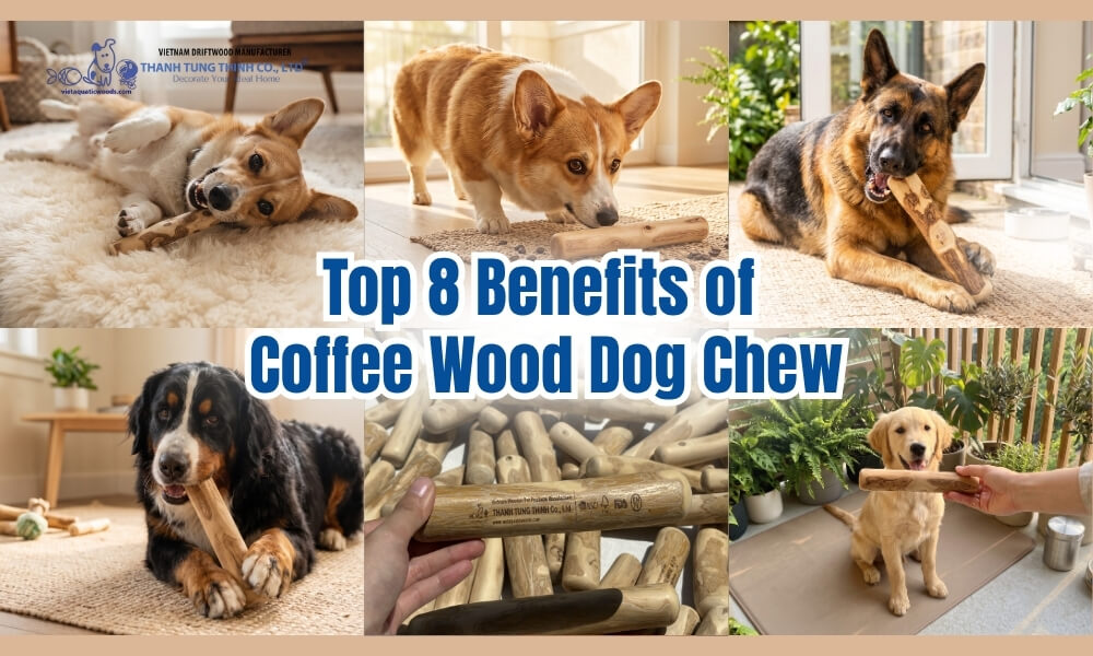 Top 8 Benefits of Coffee Wood Dog Chew that Wholesalers Should Know