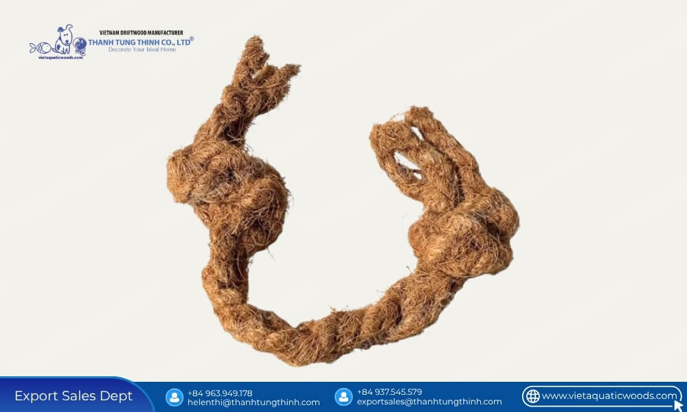 Sustainable coconut fiber toy for sensory engagement in bulk dog toys